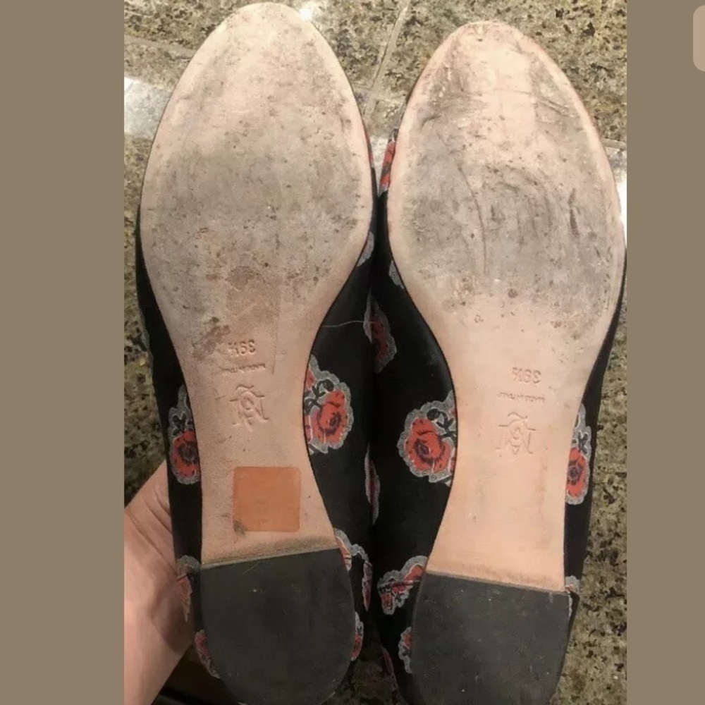 ALEXANDER MCQUEEN Poppy Duchesse Flats-Size 39 1/2 - Picture 6 of 7